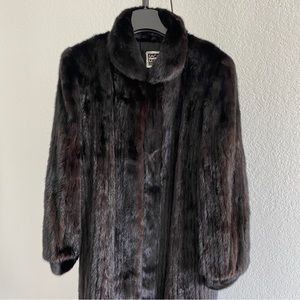 Saga brown Mink coat